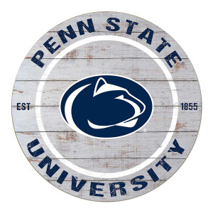 round Penn State University sign image